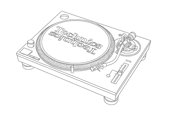 image illustration Technics SL-1200