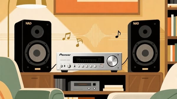 image d'illustration ampli + enceintes